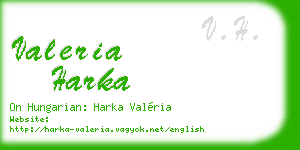 valeria harka business card